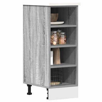 Onderkast 30x44,5x81,5cm bewerkt hout grijs sonoma eikenkleurig 1