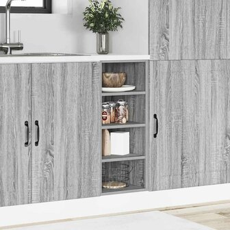 Onderkast 30x44,5x81,5cm bewerkt hout grijs sonoma eikenkleurig 3