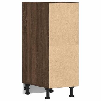 Onderkast 30x44,5x81,5 cm bewerkt hout bruin eikenkleur 6