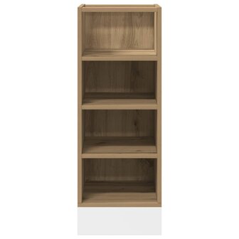Onderkast 30x44,5x81,5 cm bewerkt hout artisanaal eikenkleur 4
