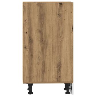 Onderkast 30x44,5x81,5 cm bewerkt hout artisanaal eikenkleur 5