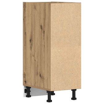 Onderkast 30x44,5x81,5 cm bewerkt hout artisanaal eikenkleur 6