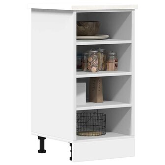 Onderkast 40x44,5x81,5 cm bewerkt hout wit 1