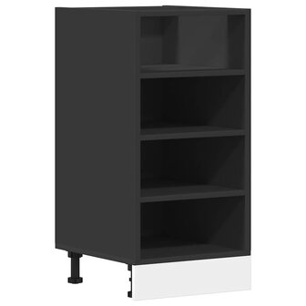Onderkast 40x44,5x81,5 cm bewerkt hout zwart 2