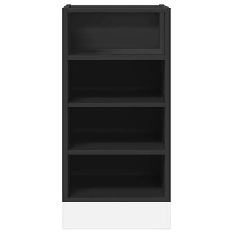 Onderkast 40x44,5x81,5 cm bewerkt hout zwart 4