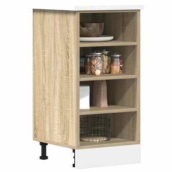 Onderkast 40x44,5x81,5 cm bewerkt hout sonoma eikenkleurig 1