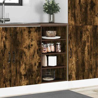 Onderkast 40x44,5x81,5 cm bewerkt hout gerookt eikenkleurig 3