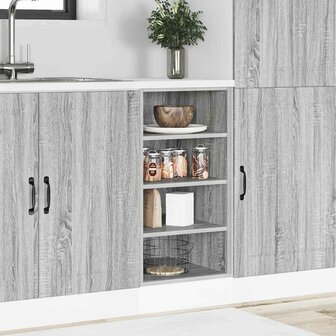 Onderkast 40x44,5x81,5 cm bewerkt hout grijs sonoma eikenkleur 3