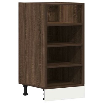 Onderkast 40x44,5x81,5 cm bewerkt hout bruin eikenkleur 2
