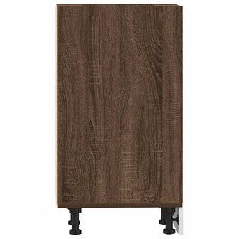 Onderkast 40x44,5x81,5 cm bewerkt hout bruin eikenkleur 5