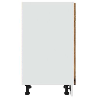 Onderkast met lade 30x46x81,5 cm bewerkt hout oud houtkleurig 5
