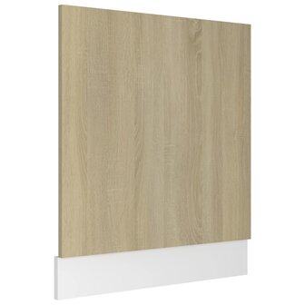 Vaatwasserpaneel 59,5x3x67 cm spaanplaat sonoma eikenkleurig 2