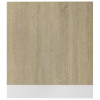 Vaatwasserpaneel 59,5x3x67 cm spaanplaat sonoma eikenkleurig 4