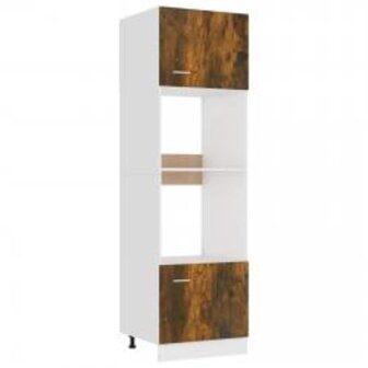 Magnetronkast 60x57x207 cm bewerkt hout gerookt eiken 2
