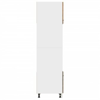 Magnetronkast 60x57x207 cm bewerkt hout gerookt eiken 6