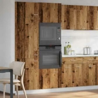 Magnetronkast 60x57x207 cm bewerkt hout oud houtkleurig 1