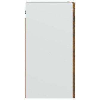 Hangkast 50x31x60 cm bewerkt hout gerookt eikenkleurig 5