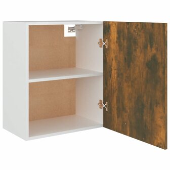 Hangkast 50x31x60 cm bewerkt hout gerookt eikenkleurig 6