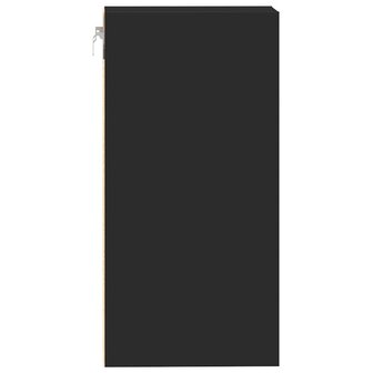 Hangkast 20x29,5x60 cm bewerkt hout zwart 5