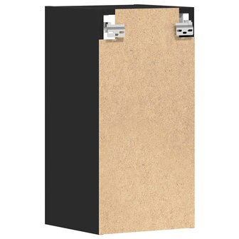 Hangkast 30x29,5x60 cm bewerkt hout zwart 6