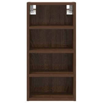 Hangkast 30x29,5x60 cm bewerkt hout bruin eikenkleur 4