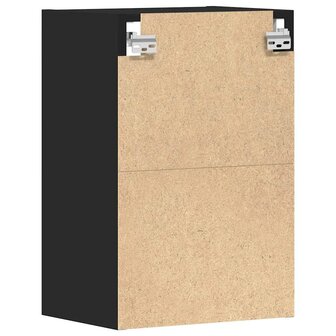 Hangkast 40x29,5x60 cm bewerkt hout zwart 6