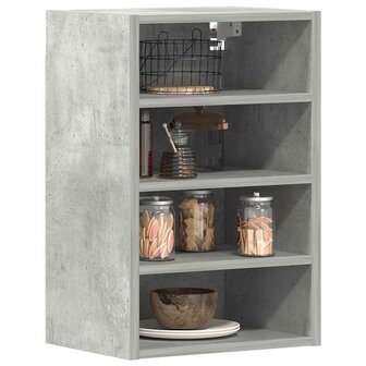 Hangkast 40x29,5x60 cm bewerkt hout betongrijs 1