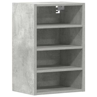 Hangkast 40x29,5x60 cm bewerkt hout betongrijs 2