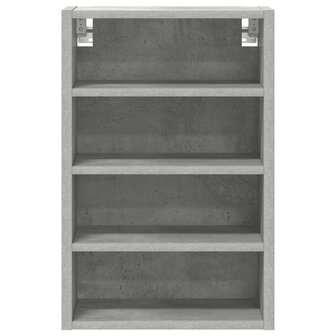 Hangkast 40x29,5x60 cm bewerkt hout betongrijs 4