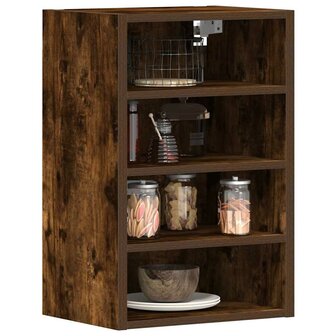 Hangkast 40x29,5x60 cm bewerkt hout gerookt eikenkleurig 1