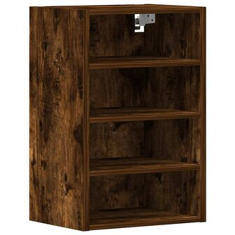 Hangkast 40x29,5x60 cm bewerkt hout gerookt eikenkleurig 2