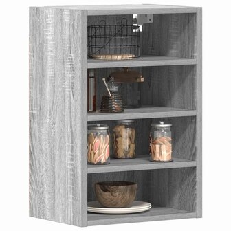 Hangkast 40x29,5x60 cm bewerkt hout grijs sonoma eikenkleurig 1