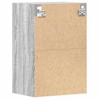 Hangkast 40x29,5x60 cm bewerkt hout grijs sonoma eikenkleurig 6