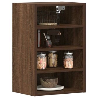Hangkast 40x29,5x60 cm bewerkt hout bruin eikenkleur 1