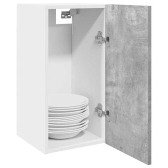 Hangkast 30x31x60 cm bewerkt hout betongrijs 1
