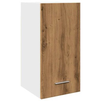 Hangkast 30x31x60 cm bewerkt hout artisanaal eikenkleur 2