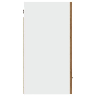 Hangkast 30x31x60 cm bewerkt hout artisanaal eikenkleur 6