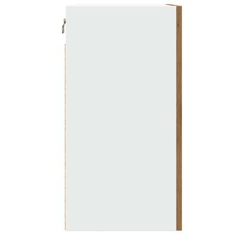 Hangkast 40x31x60 cm bewerkt hout artisanaal eikenkleur 6