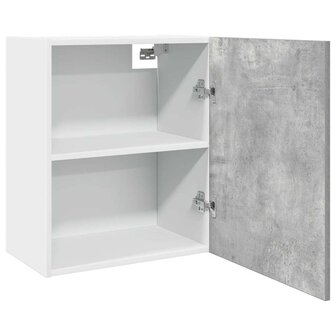 Hangkast 50x31x60 cm bewerkt hout betongrijs 5