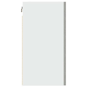 Hangkast 50x31x60 cm bewerkt hout betongrijs 6