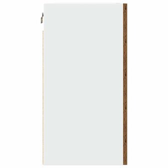 Hangkast 50x31x60 cm bewerkt hout oud houtkleurig 6