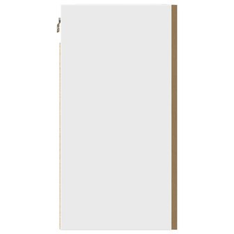 Hangkast 50x31x60 cm bewerkt hout artisanaal eikenkleur 6