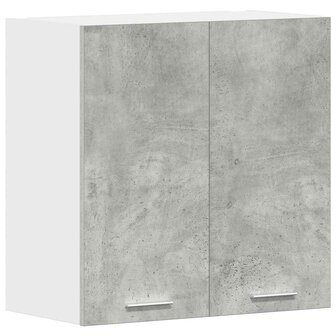 Keukenwandkast 60x31x60 cm spaanplaat betongrijs 2