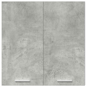 Keukenwandkast 60x31x60 cm spaanplaat betongrijs 6