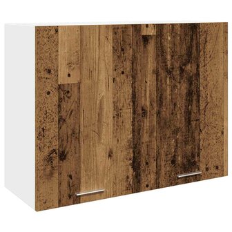 7-delige Keukenkastenset bewerkt hout oud houtkleurig 7