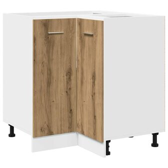 11-delige Keukenkastenset bewerkt hout artisanaal eiken 5