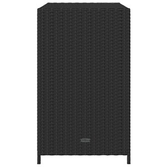 Tuinkast 83x45x76 cm poly rattan zwart 8