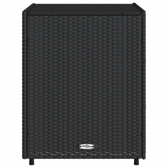 Tuinkast 55x59x69 cm poly rattan zwart 8