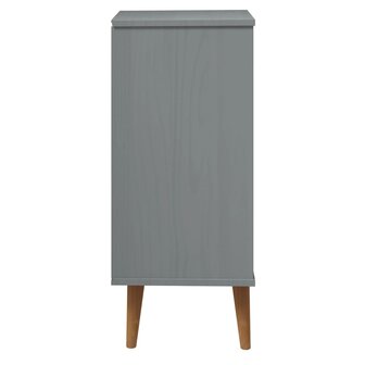 Ladekast MOLDE 40x35x82 cm massief grenenhout grijs 6