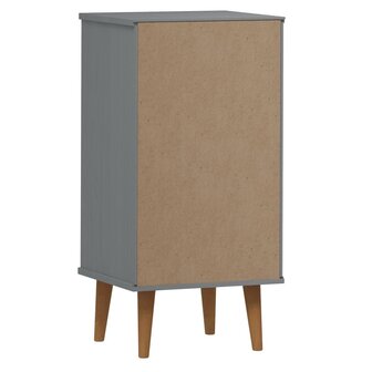 Ladekast MOLDE 40x35x82 cm massief grenenhout grijs 7